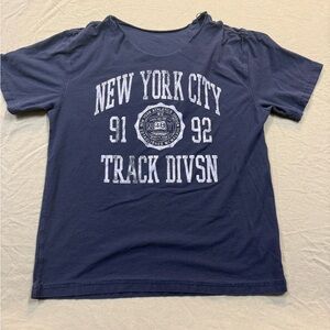 Navy Blue Kids New York City Track Division T-Shirt